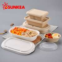 wholesale disposable food packaging food grade paper pulp box